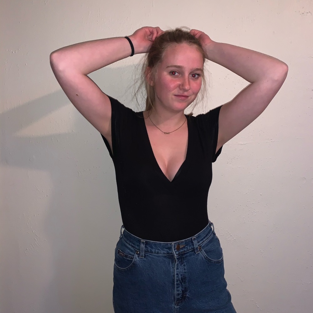 Black T-shirt Bodysuit